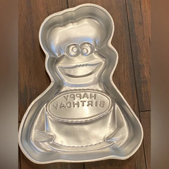 Vintage Wilton Cookie Monster Big Bird Cake Pan Aluminum Sesame Street Muppets - Picture 7 of 9